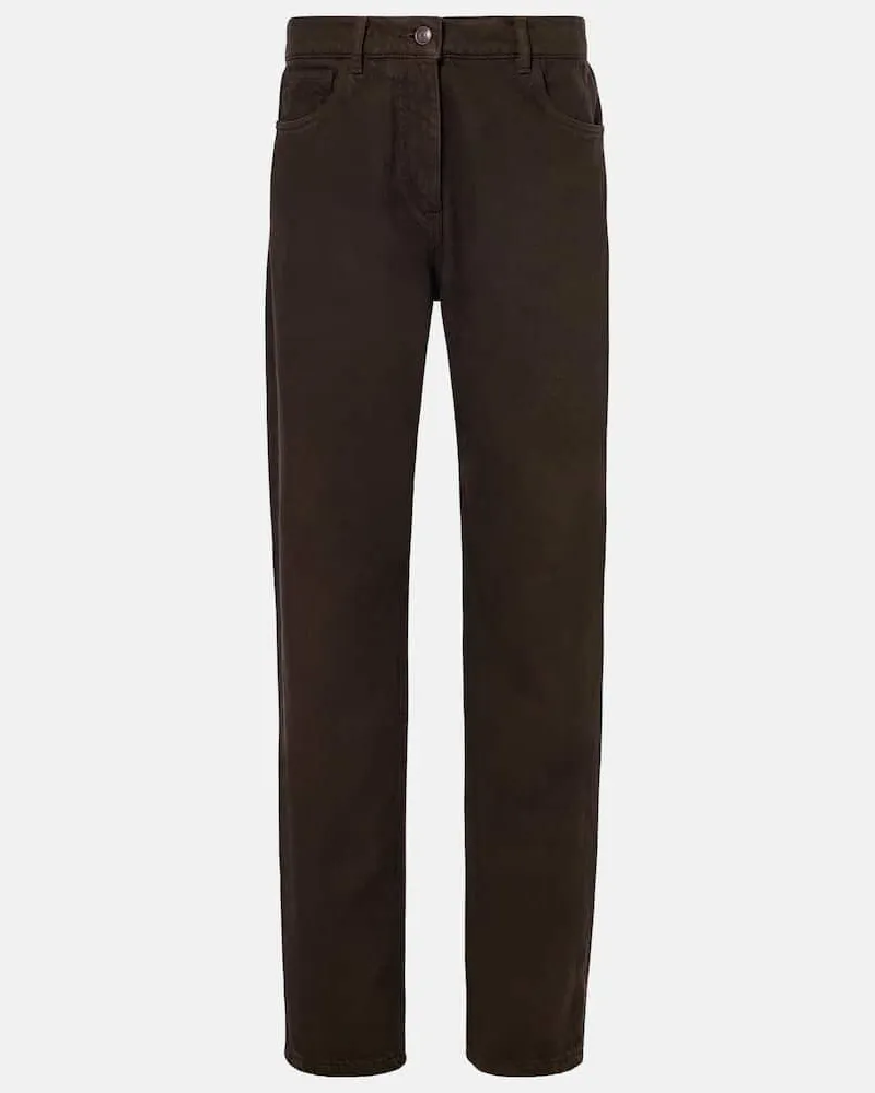 The Row Straight Jeans Bercy Braun