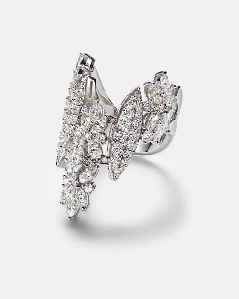 YEPREM Ring aus 18kt Weißgold mit Diamanten Silber