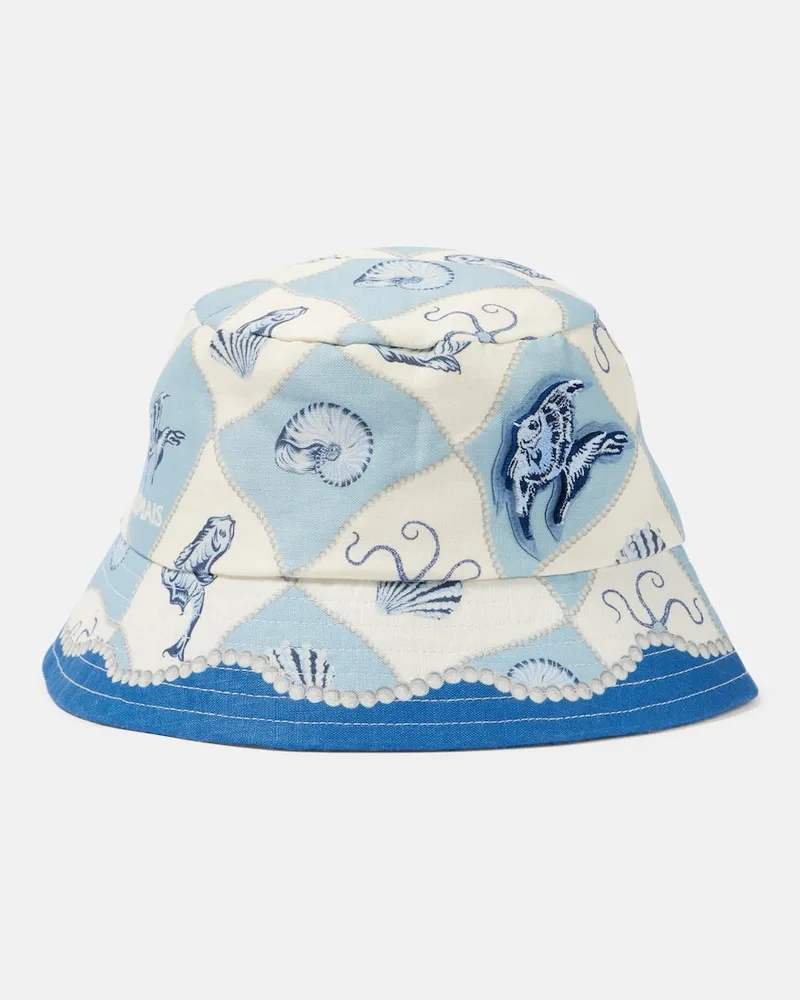 ALEMAIS Alémais Hut Pia aus Leinen Blau