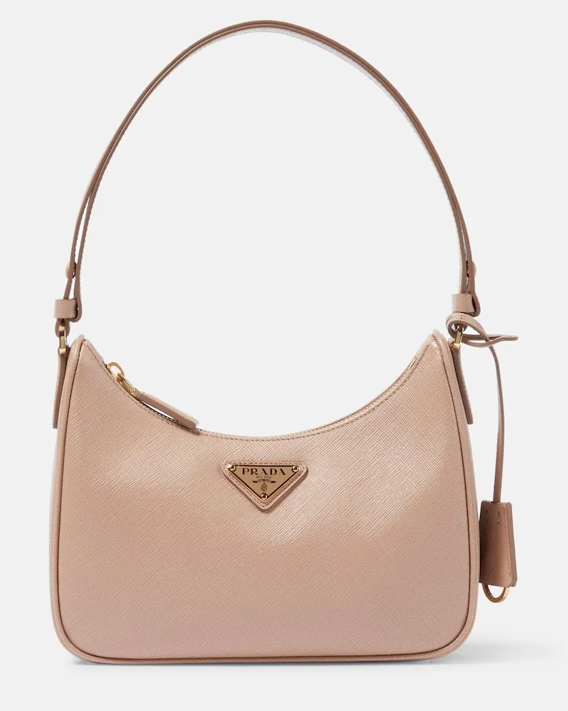 Prada Schultertasche Re-Edition Mini aus Leder Rosa