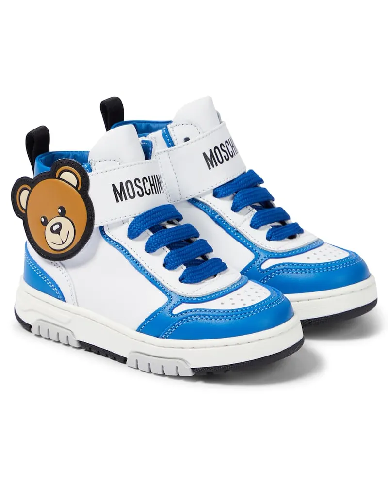 Moschino Sneakers aus Leder Multicolor