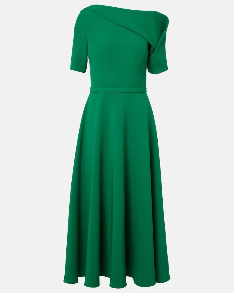 Safiyaa Cocktailkleid Stephanie aus Crêpe Grün