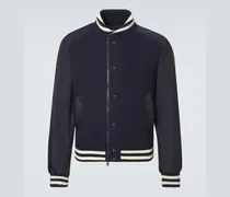 Collegejacke aus Rippstrick