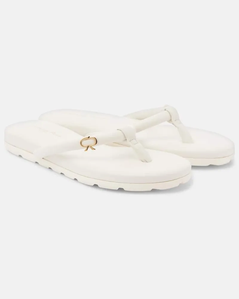 Gianvito Rossi Sandalen Juno aus Leder Weiß