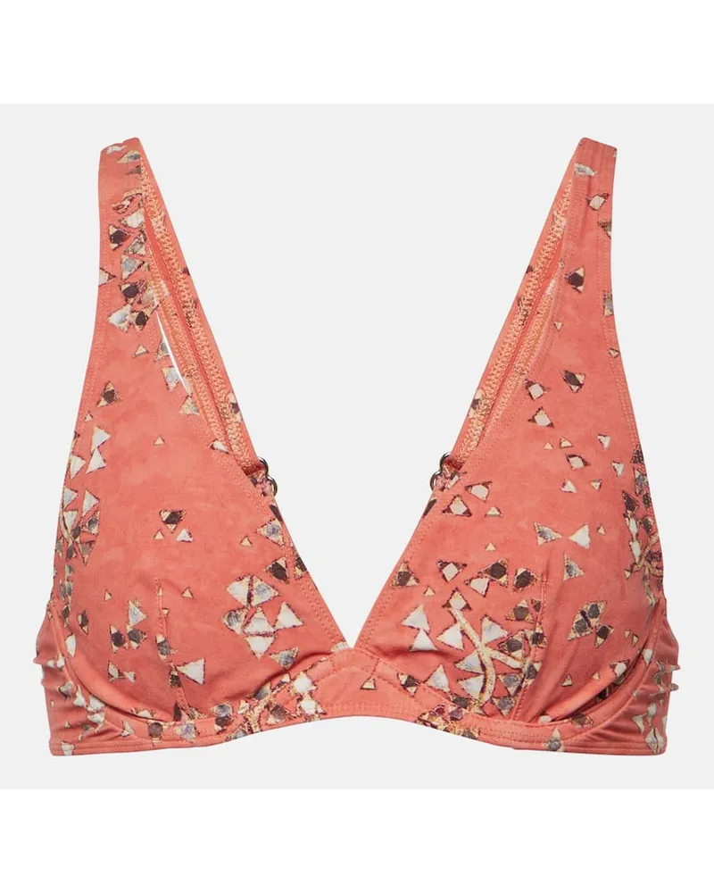 Isabel Marant Bedrucktes Bikini-Oberteil Petra Pink