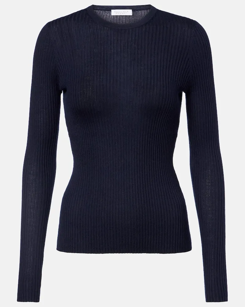 Gabriela Hearst Pullover Browning aus Kaschmir und Seide Blau