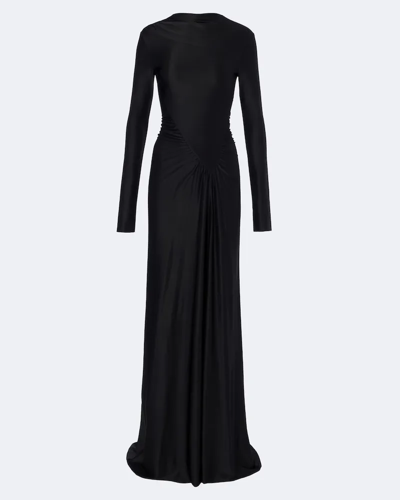 Victoria Beckham Robe aus Jersey Schwarz