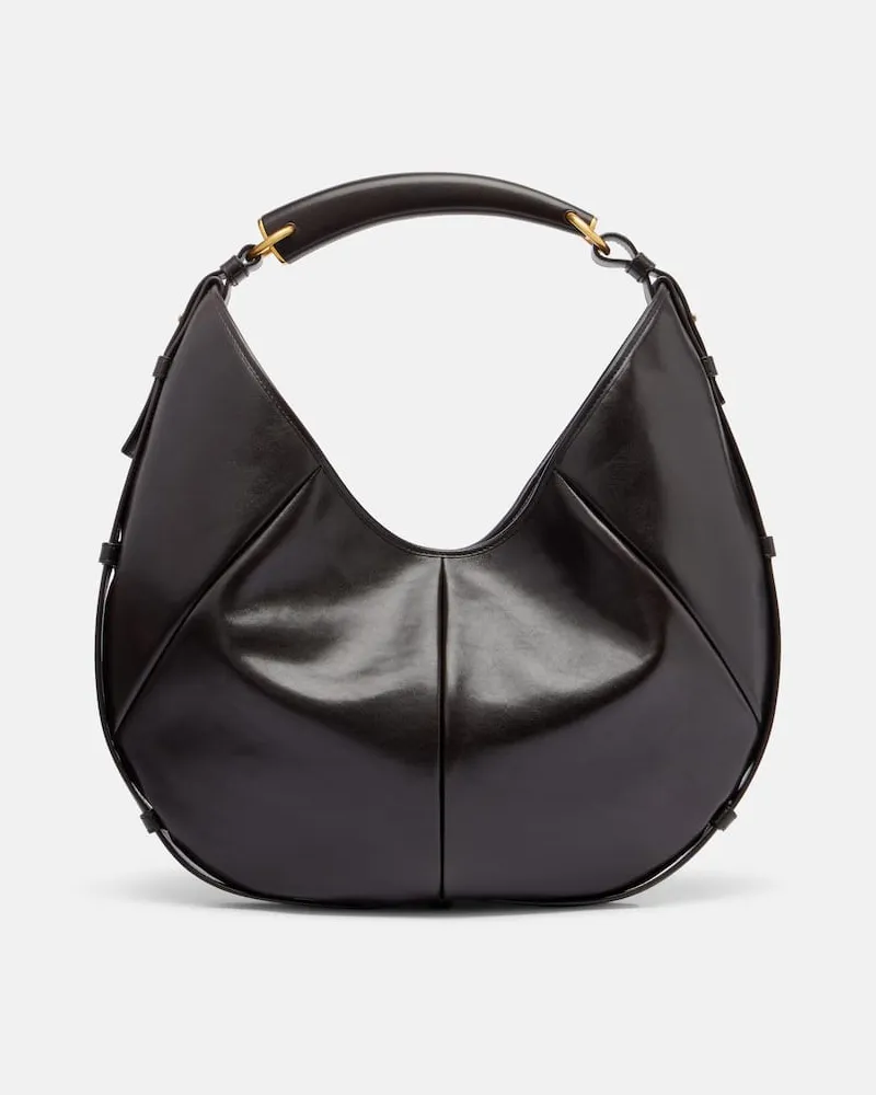 Saint Laurent Schultertasche Mombasa Medium aus Leder Braun