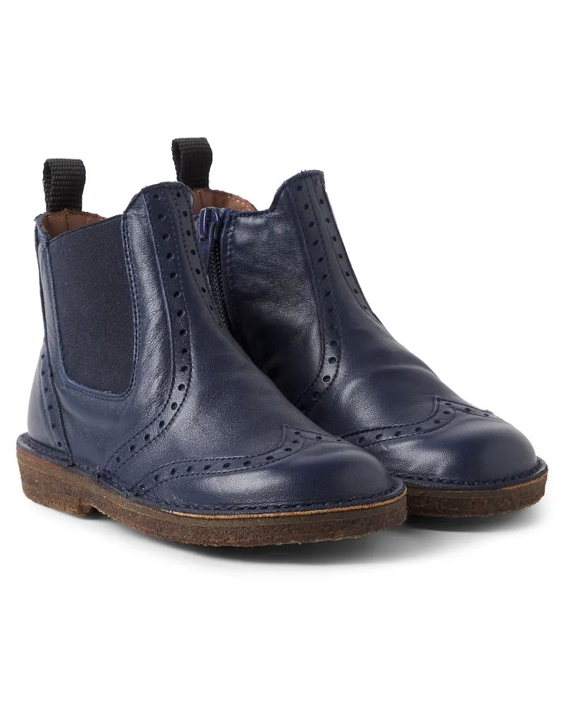 Pepe Jeans PèPè Stiefel aus Leder Blau