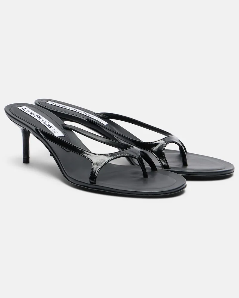 Acne Studios Sandalen aus Leder Schwarz