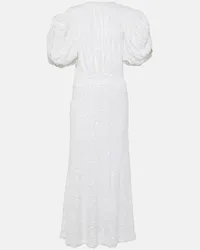 ROTATE Birger Christensen Bridal Robe mit Pailletten Weiss