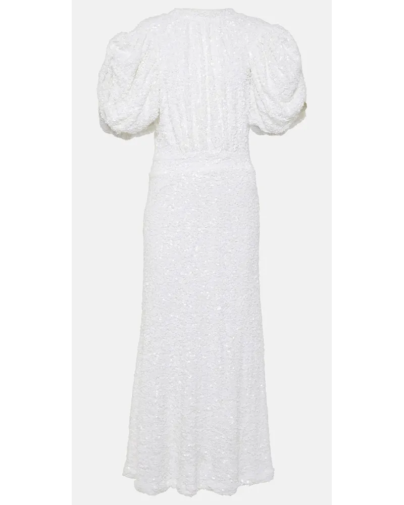 ROTATE Birger Christensen Bridal Robe mit Pailletten Weiss