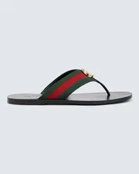 Gucci Sandalen Interlocking G Schwarz