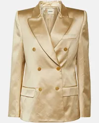 KHAITE Blazer Nathan aus Satin Beige