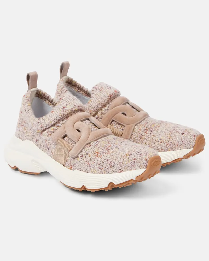 TOD'S Sneakers Kate aus Strick Pink