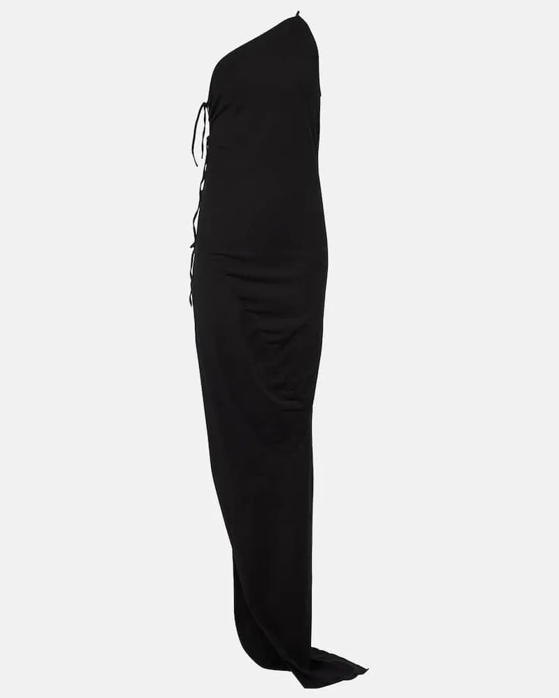 Rick Owens Maxikleid aus Baumwolle Schwarz