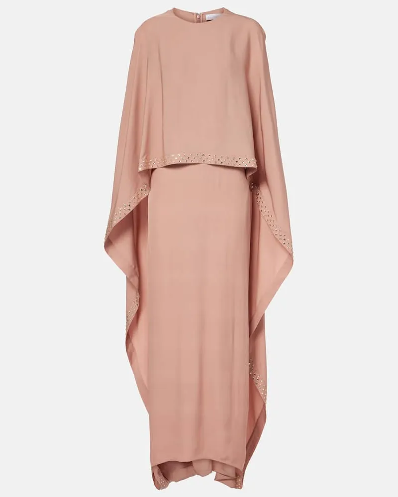 Stella McCartney Maxikleid mit Kristallen Pink