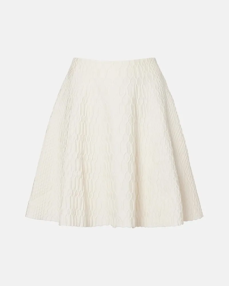 Balmain High-Rise-Minirock Weiß