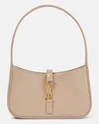 Saint Laurent Schultertasche Le 5 a 7 Mini aus Leder Beige