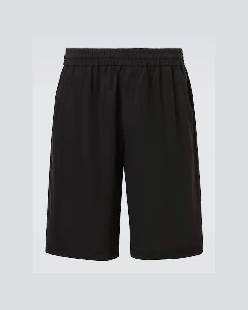 Giorgio Armani Bermuda-Shorts aus Canvas Schwarz