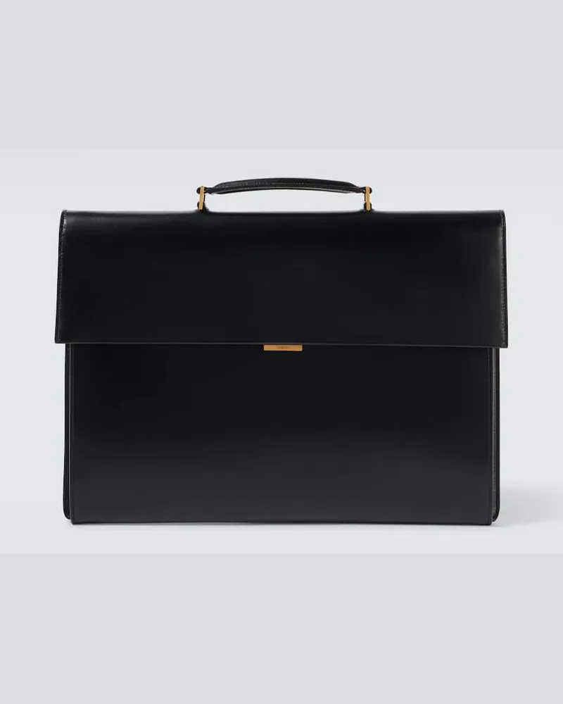 Saint Laurent Aktentasche aus Leder Schwarz