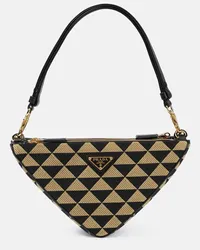 Prada Schultertasche Triangolo Mini Braun