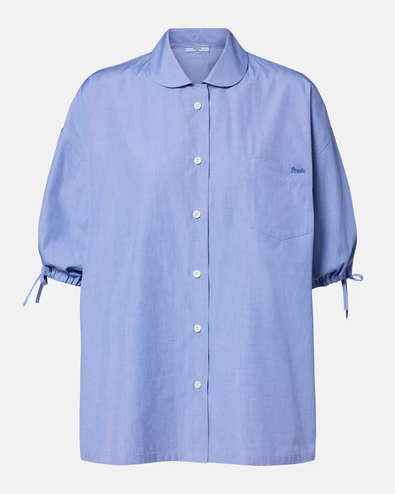 Prada Hemd aus Baumwolle Blau