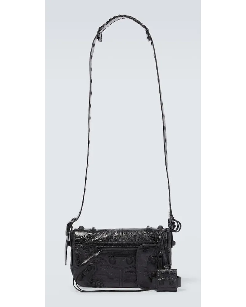 Balenciaga Messenger Bag Le Cagole XS aus Leder Schwarz