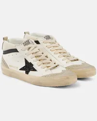 Golden Goose Sneakers Mid Star aus Leder Weiss