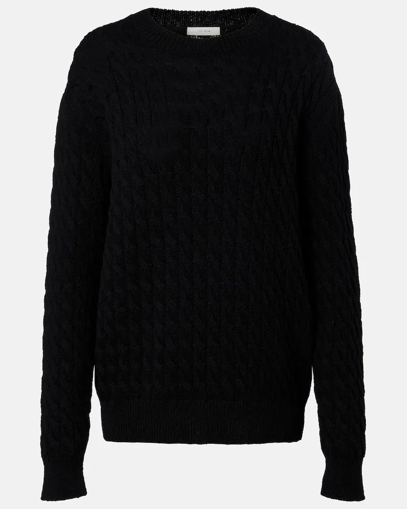 The Row Pullover Orus aus Baumwolle und Leinen Schwarz