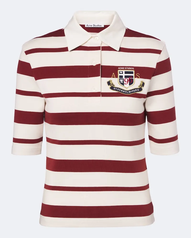 Acne Studios Poloshirt aus Jersey Rot