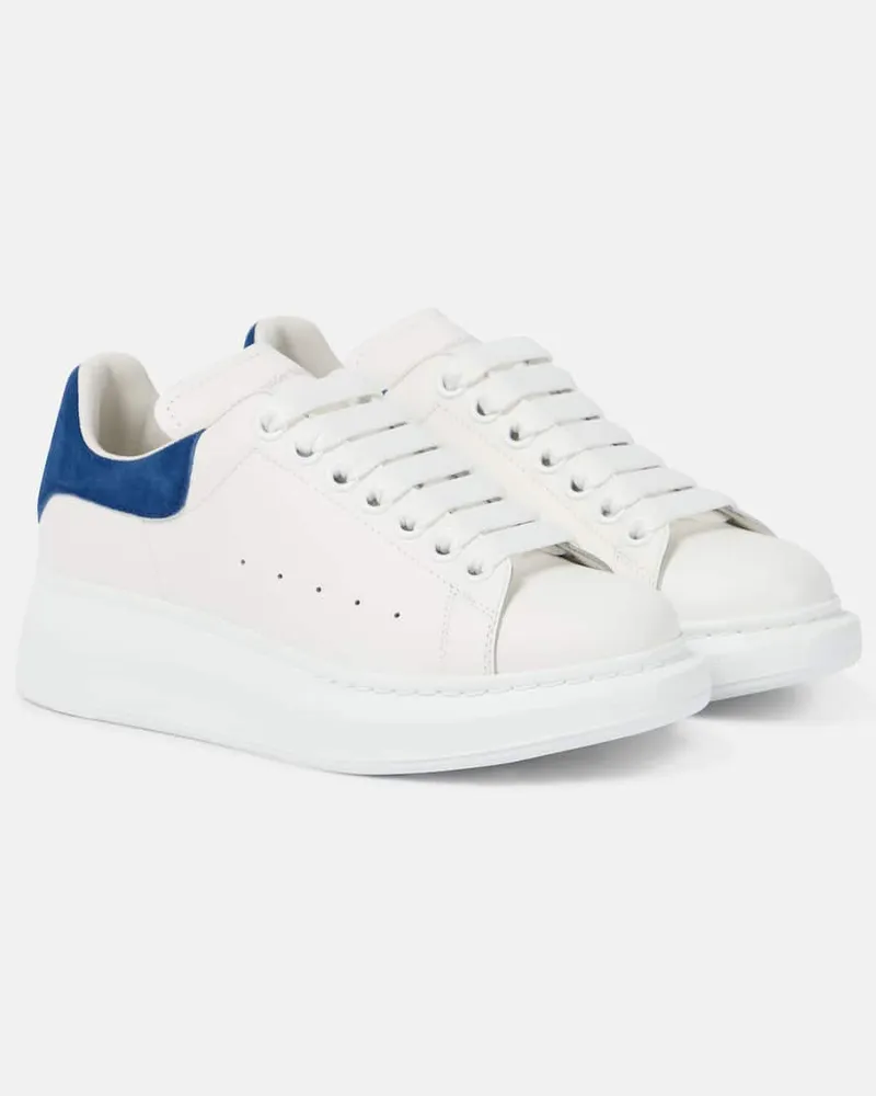 Alexander McQueen Sneakers Oversized aus Leder Weiss