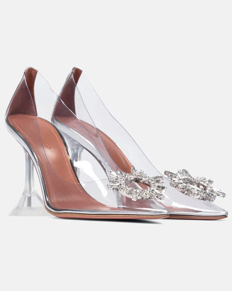 Amina Muaddi Verzierte Pumps Begum Transparent