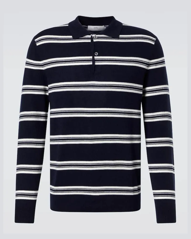 arch4 Polopullover Mr Swansea aus Kaschmir Blau
