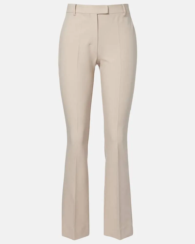 Max Mara Gerade Cropped-Hose Fatina Beige