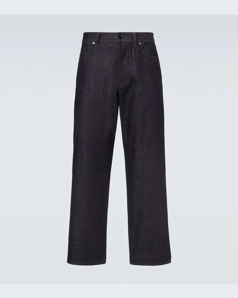 Stone Island Mid-Rise Straight Jeans Blau