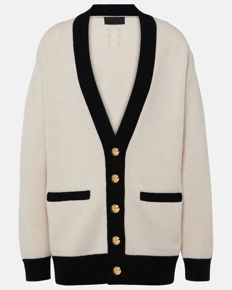 Nili Lotan Cardigan Neshat aus Kaschmir Weiã