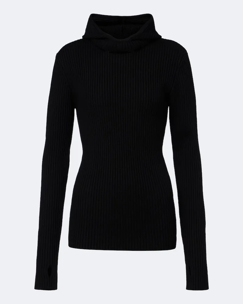 FRANKIE Shop Pullover Larice aus Wolle Schwarz
