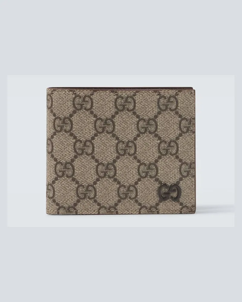 Gucci Portemonnaie GG aus Lederimitat Beige