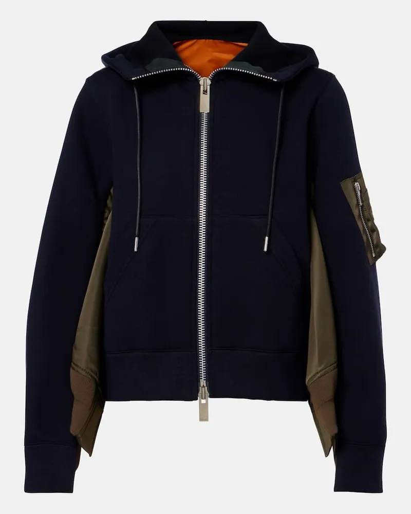 Sacai Kapuzenjacke Blau