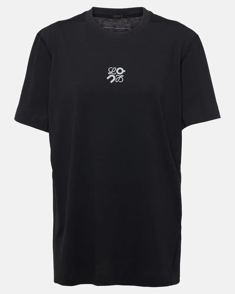 Loewe X On T-Shirt aus Jersey Schwarz