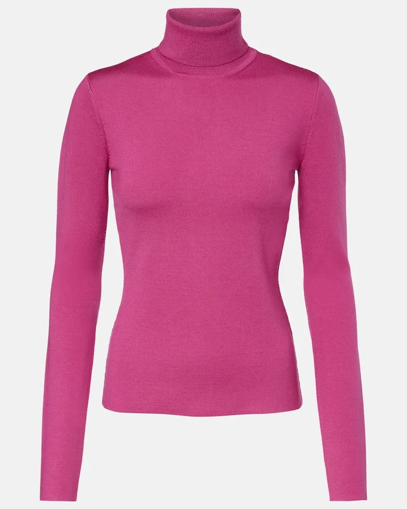 Gabriela Hearst Rollkragenpullover May aus Wolle, Kaschmir und Seide Pink