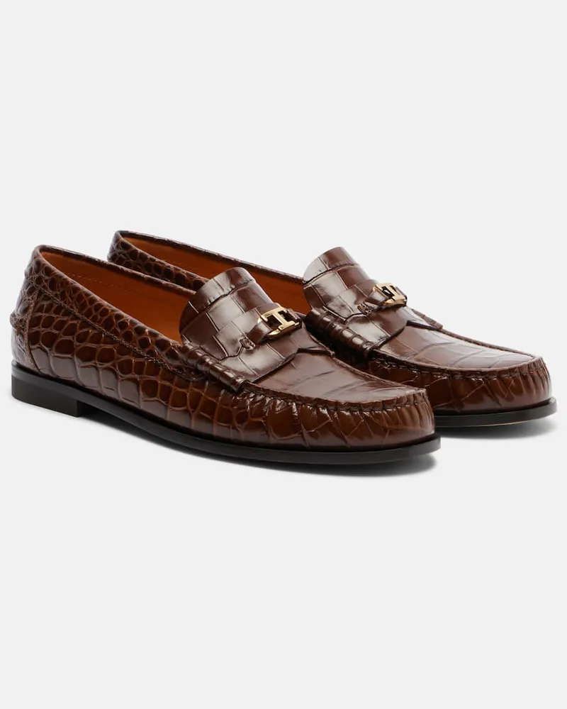 TOD'S Loafers aus Leder Braun