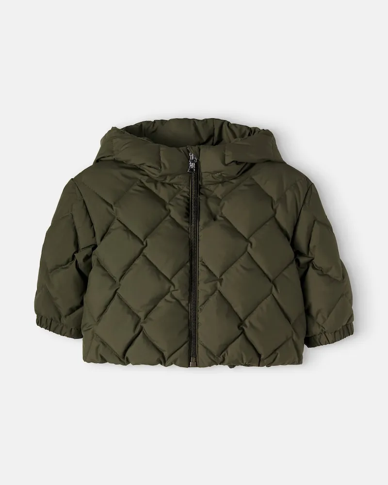 Moncler Wattierte Daunenjacke Ava Grün