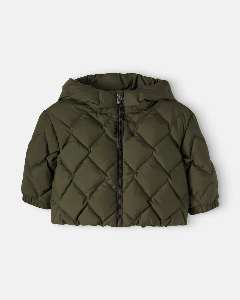 Moncler Wattierte Daunenjacke Ava Grün
