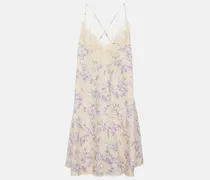 Slipdress Halliday aus Leinen mit Spitze
