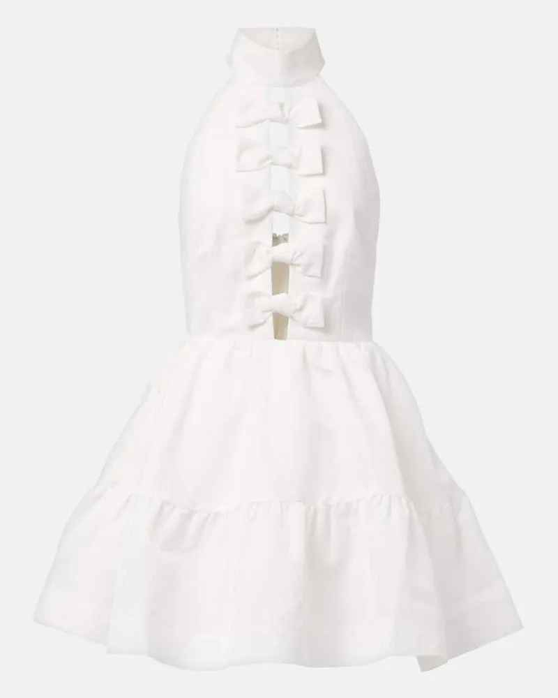 Rebecca Vallance Bridal Minikleid Harriet Weiß