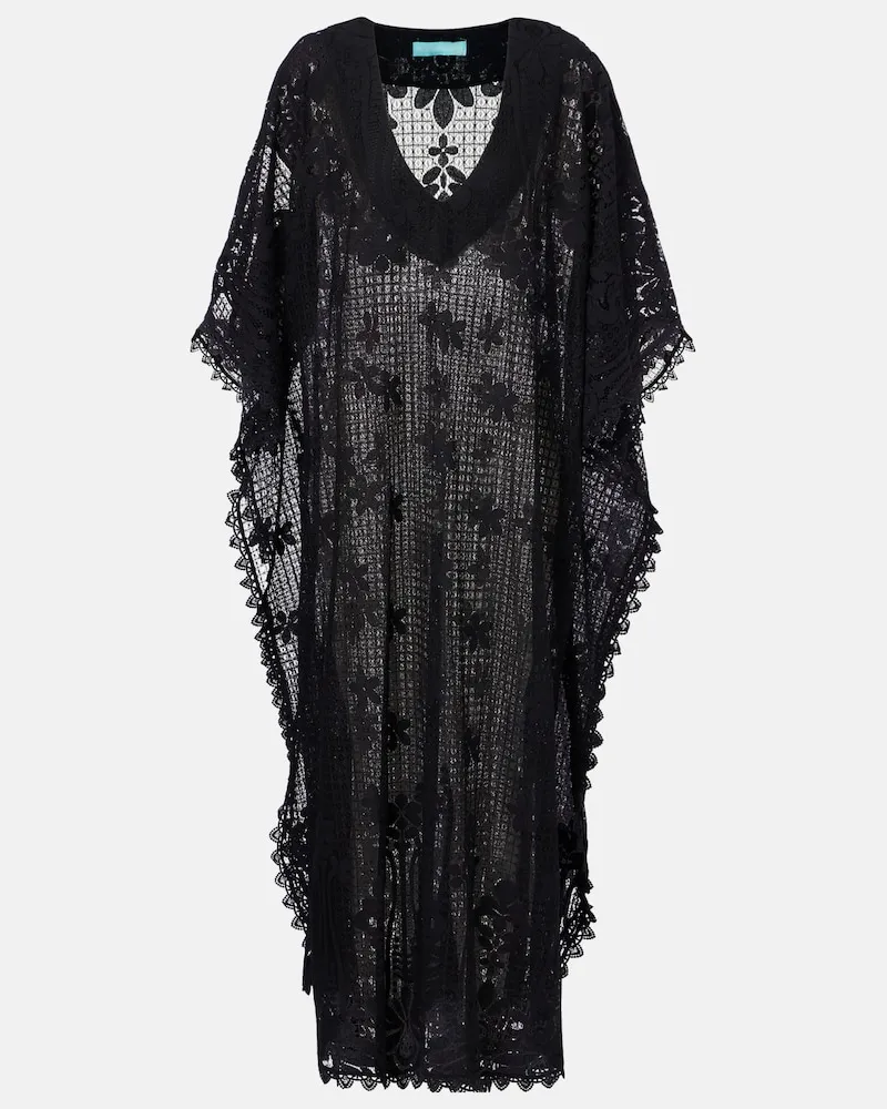 Melissa Odabash Kaftan Yasin aus Spitze Schwarz