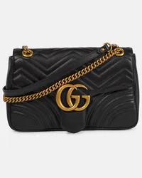 Gucci Schultertasche GG Marmont Medium Schwarz