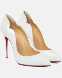 Christian Louboutin Pumps Hot Chick 100 aus Lackleder Weiss